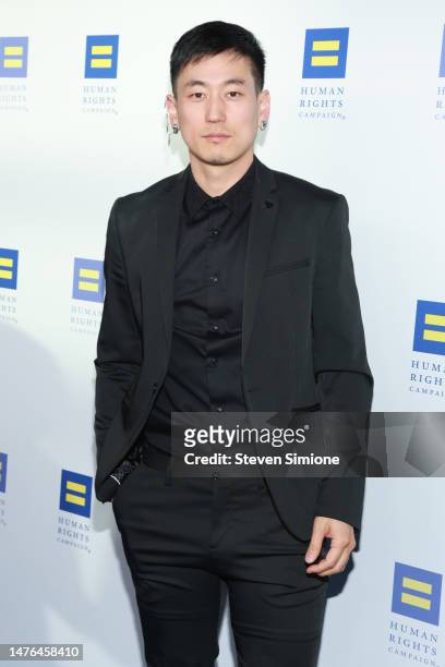 Jake Choi attends the Human Rights Campaign 2023 Los Angeles Dinner at JW Marriott Los Angeles L.A. LIVE on March 25, 2023 in Los Angeles, California.