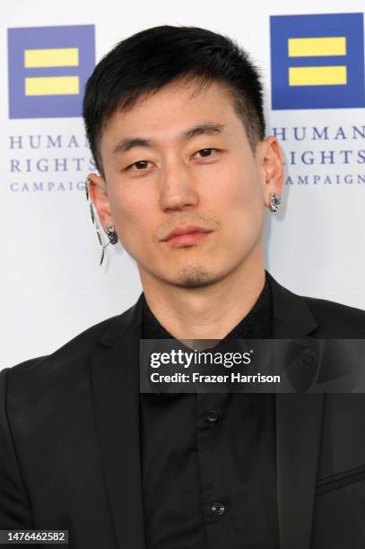 Jake Choi attends the Human Rights Campaign 2023 Los Angeles Dinner at JW Marriott Los Angeles L.A. LIVE on March 25, 2023 in Los Angeles, California.