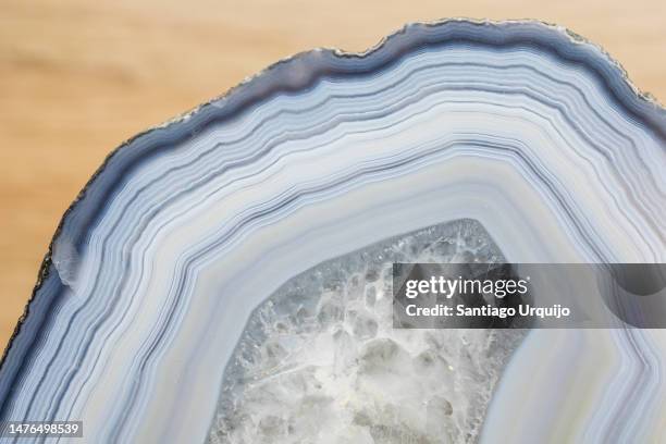 cross section of gray agate - rock background stock pictures, royalty-free photos & images