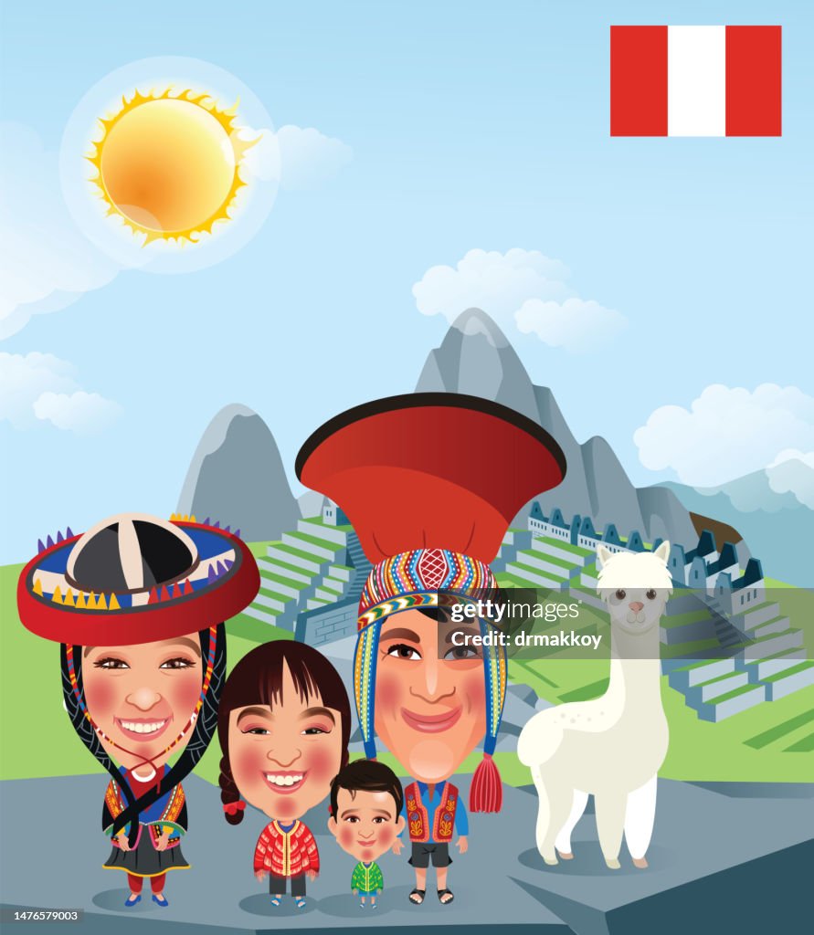 Peruvian Family in the
Machu Picchu