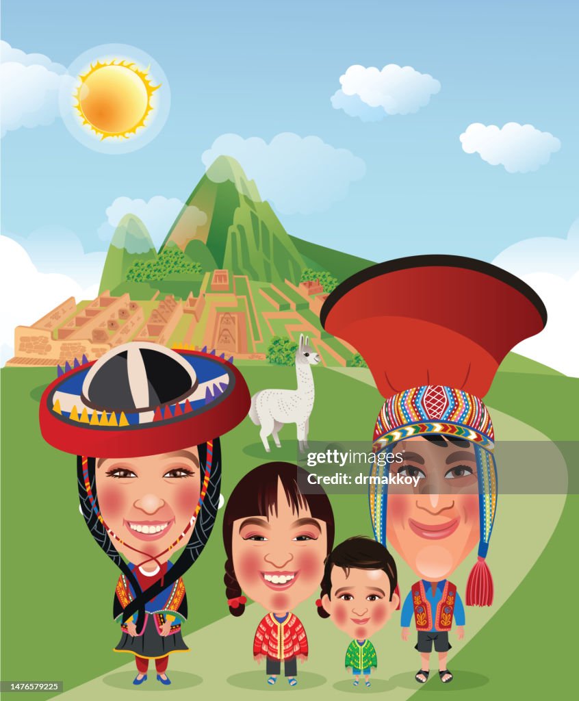 Peruvian Family in the
Machu Picchu