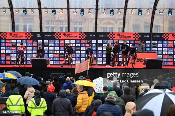 General view of Maria Van ‘T Geloof of The Netherlands, Daria Pikulik of Poland, Marit Raaijmakers of The Netherlands, Kaia Schmid of The United...