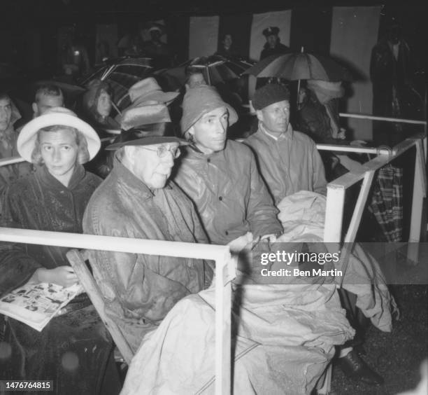 Concert-goers braving the chilly rain to hear Toshiko Akiyoshi, Japanese-American jazz pianist, composer and arranger, at her first appearance at the...