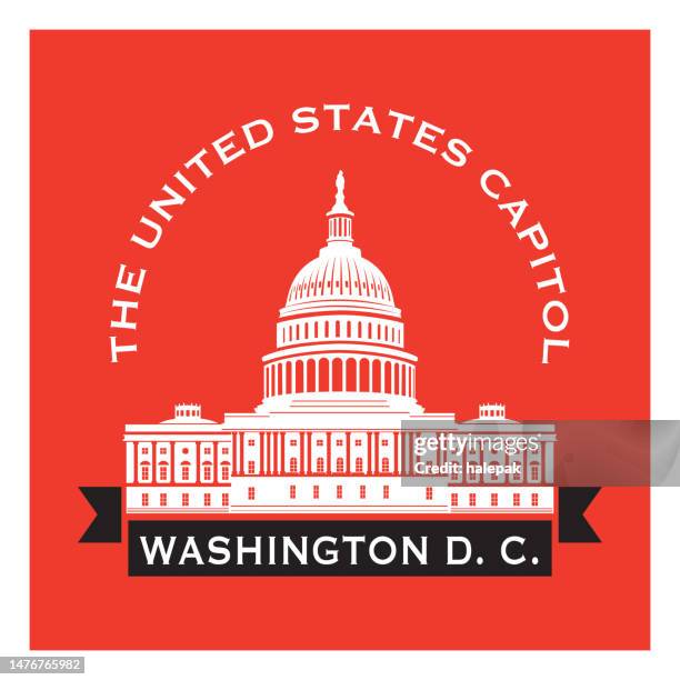 capitol building - hauptstadt stock-grafiken, -clipart, -cartoons und -symbole