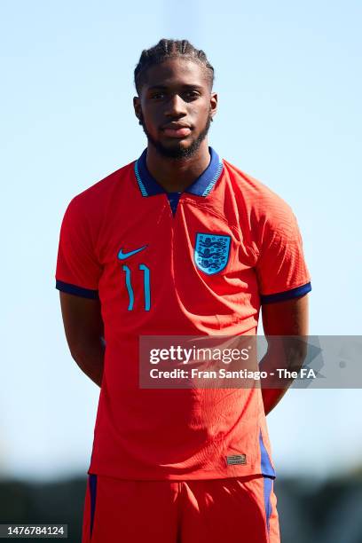 Samuel Iling Junior of England looks on prior to an International friendly match between England and USA at Marbella Football Center on March 25,...