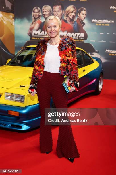 Barbara Sturm attends the world premiere of "Manta Manta – Zwoter Teil" at Cinedom on March 26, 2023 in Cologne, Germany.