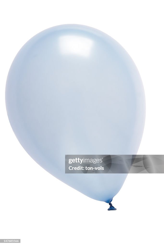 Blue Balloon mit Reflexion und weg