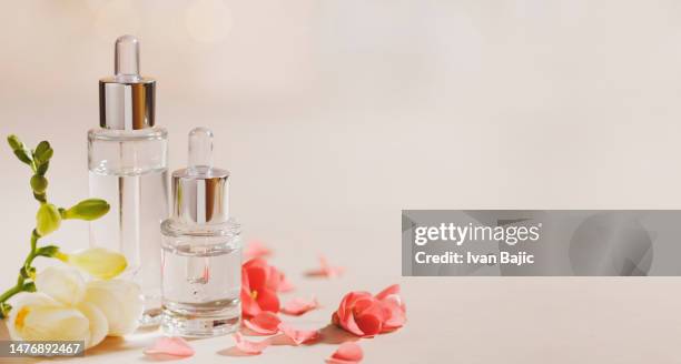 pure organic face serums - peptide stock pictures, royalty-free photos & images