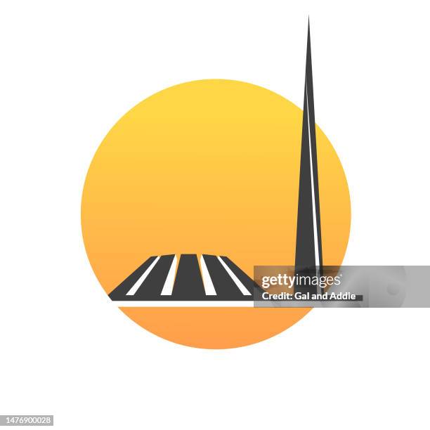 tsitsernakaberd—a memorial complex in yerevan, armenia. - 1910 1915 stock illustrations
