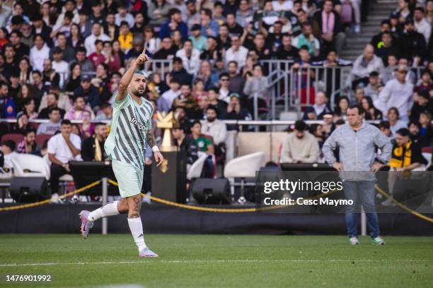 Edgar Alvaro of Los Troncos FC, looks on during Final Four of the Kings League Tournament 2023 at Spotify Camp Nou on March 26, 2023 in Barcelona,...