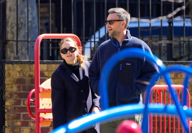 Jennifer Lawrence and Cooke Maroney are seen on March 26, 2023 in New York City.