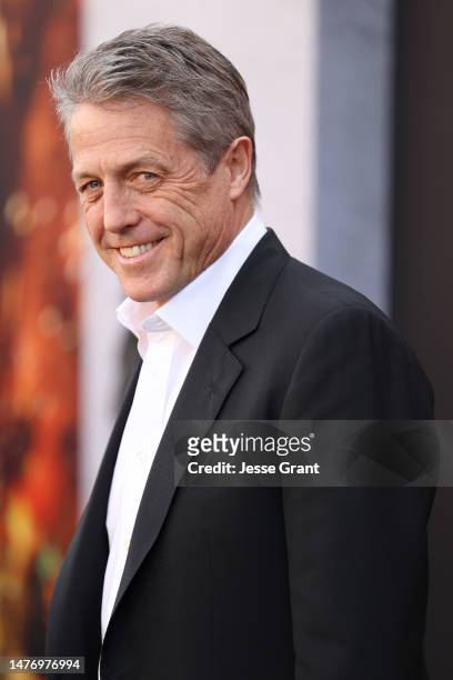 Hugh Grant attends the Los Angeles Premiere of Paramount Pictures' and eOne's "Dungeons & Dragons: Honor Among Thieves" at the Regency Village...