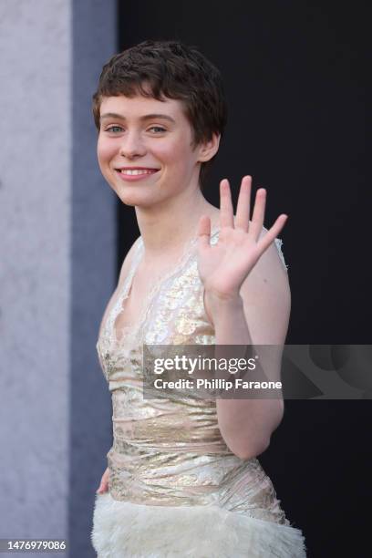 Sophia Lillis attends the Los Angeles Premiere of Paramount Pictures' and eOne's "Dungeons & Dragons: Honor Among Thieves" at the Regency Village...