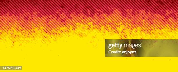 abstract grunge red yellow fire background - flame texture stock illustrations