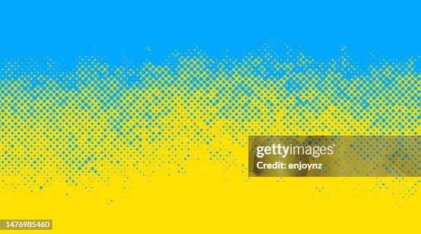 illustrations, cliparts, dessins animés et icônes de fond abstrait bleu et jaune drapeau de l’ukraine - image teintée