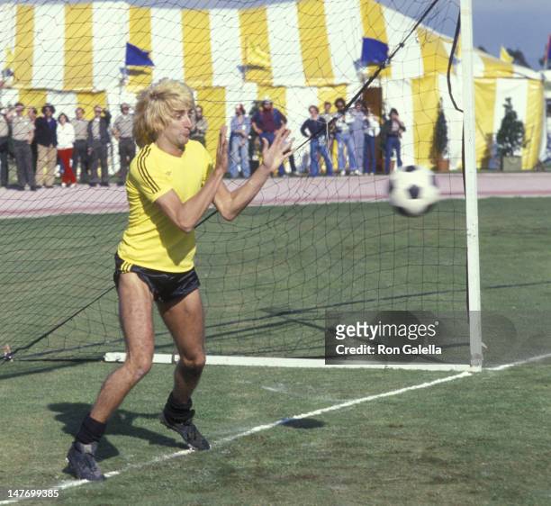 Rod Stewart attends First Annual Rock N Roll Sports Classic on March 12, 1978 at the University of California in Irvine, California.
