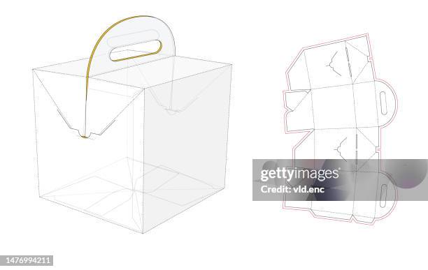 fast food menu package - handle stock illustrations