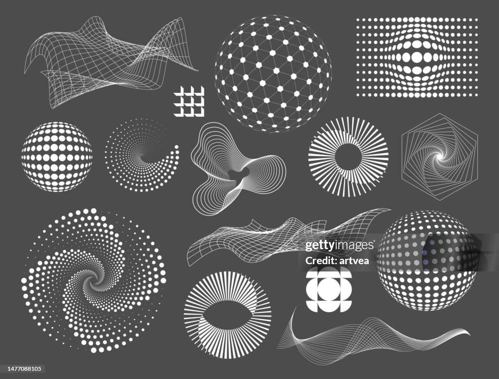 Design Using Shapes Technology Technology Design Elements High-Res Vector Graphic - Getty Images