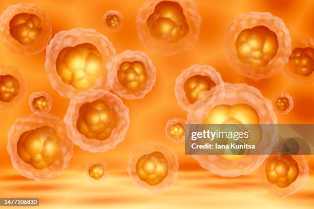 yellow molecules, cells. beauty 3d pattern. cosmetic products for makeup and skin care. collagen. healthcare and medicine. - fatty acid stock pictures, royalty-free photos & images