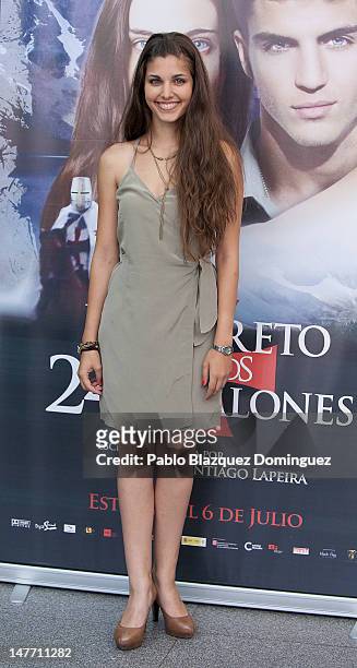 Actress Aida Flix attends 'El Secreto de los 24 Escalones' photocall at Palafox Cinema on July 2, 2012 in Madrid, Spain.