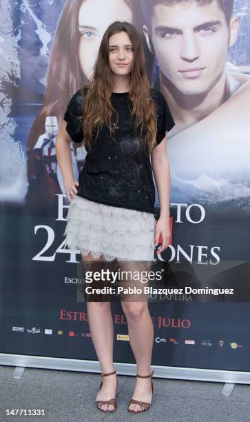 Actress Ona Casamiquela attends 'El Secreto de los 24 Escalones' photocall at Palafox Cinema on July 2, 2012 in Madrid, Spain.