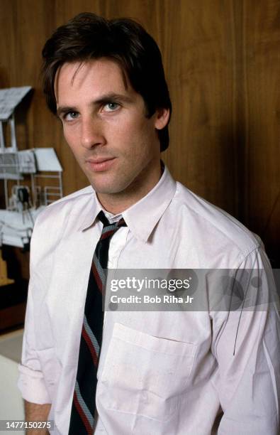 Actor Hart Bochner portrait session, November 27, 1984 in Los Angeles, California.