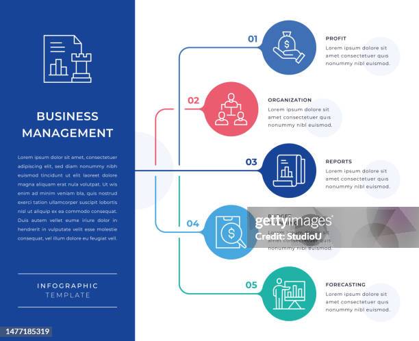 business management infographic design - cashflow stock illustrations