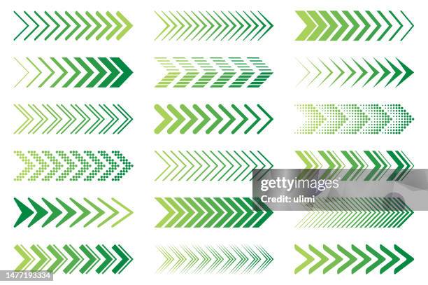 arrows - chevron road sign stock illustrations