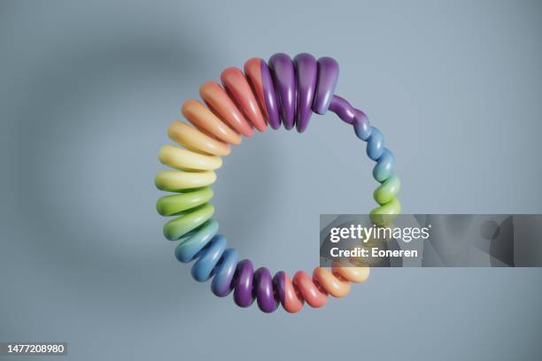 multi colored spiral shaped circle - change agility stock pictures, royalty-free photos & images