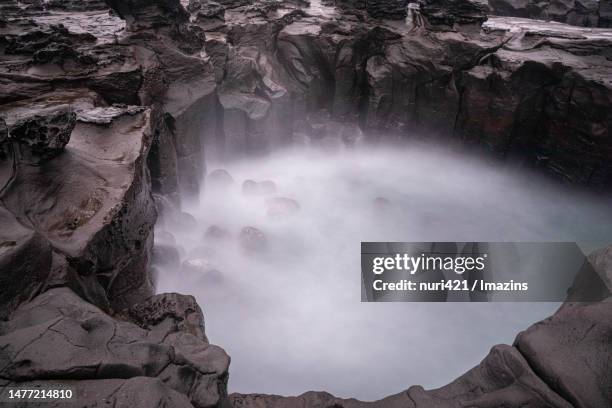 tranquil jeju seascape - jeju island stock pictures, royalty-free photos & images