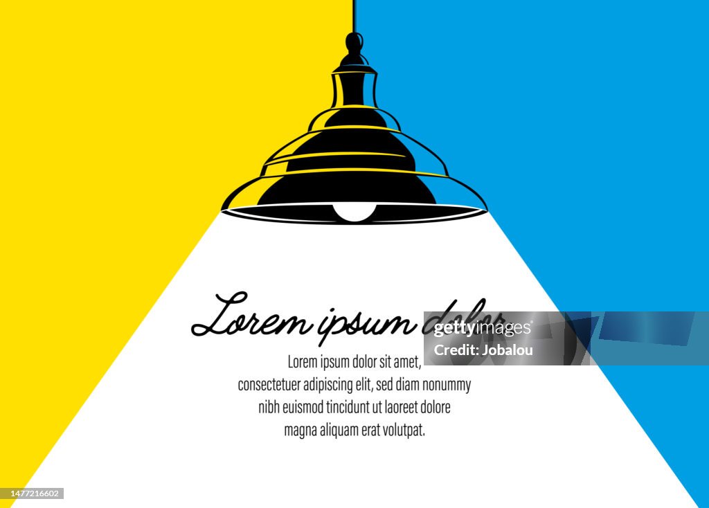 Hanging Lamp Light Loft Spotlight Poster