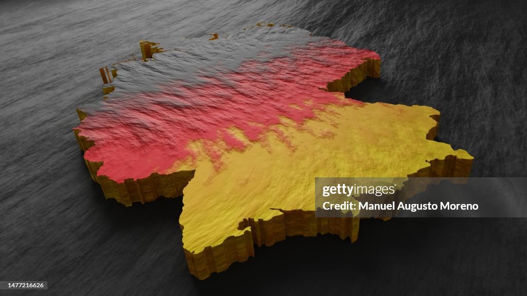 Flag and Map of Germany