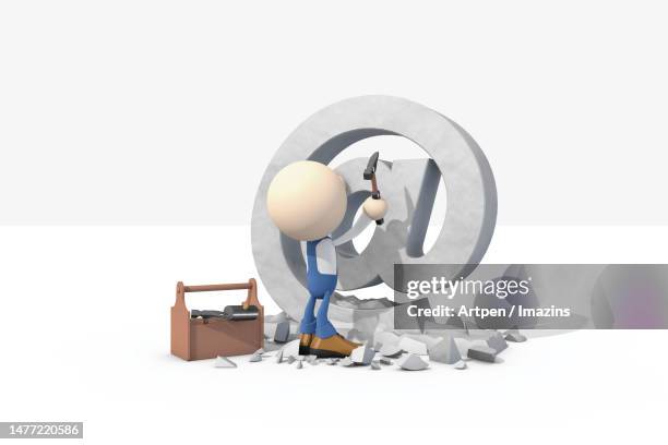 3d, cg, person, anthropomorphism, character, object, illustration - seattle art museum stock illustrations