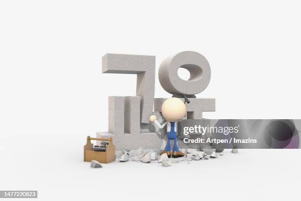 3d, cg, person, anthropomorphism, character, object, illustration - seattle art museum stock illustrations