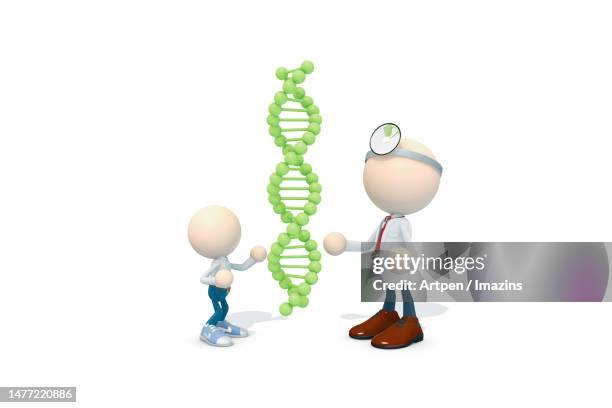 3d, cg, person, anthropomorphism, character, object, illustration - doctor explaining stock illustrations