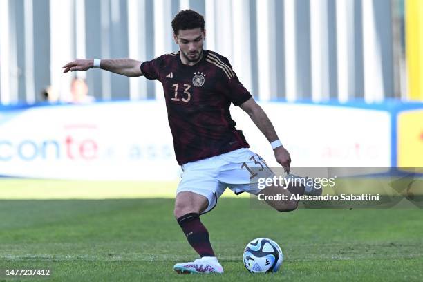 Kerim Clahanoglu of Germany U20 during the U20 international friendly match between Italy and Germany at Stadio Lungobisenzio on March 27, 2023 in...