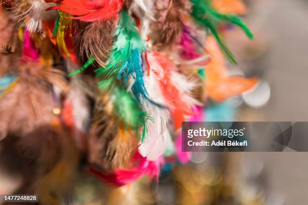 colorful dreamcatchers at the shop - boa stock pictures, royalty-free photos & images
