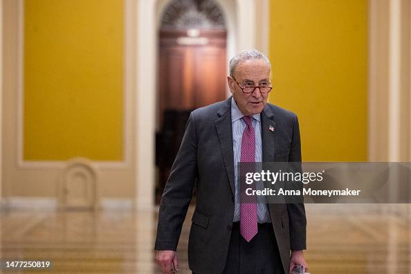Shumer Congressman U.S. Senate Majority Leader Chuck Schumer arrives to the U.S. Capitol ...