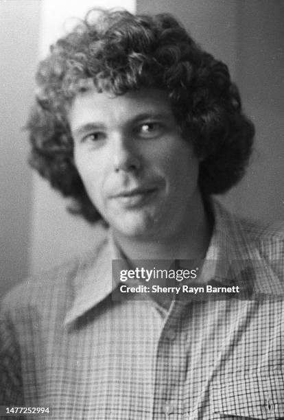 Drummer Jim Gordon poses for a portrait backstage during the Surfers' Stomp at the Hollywood Palladium on August 8, 1973 in Los Angeles, California.