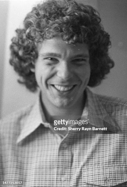 Drummer Jim Gordon poses for a portrait backstage during the Surfers' Stomp at the Hollywood Palladium on August 8, 1973 in Los Angeles, California.