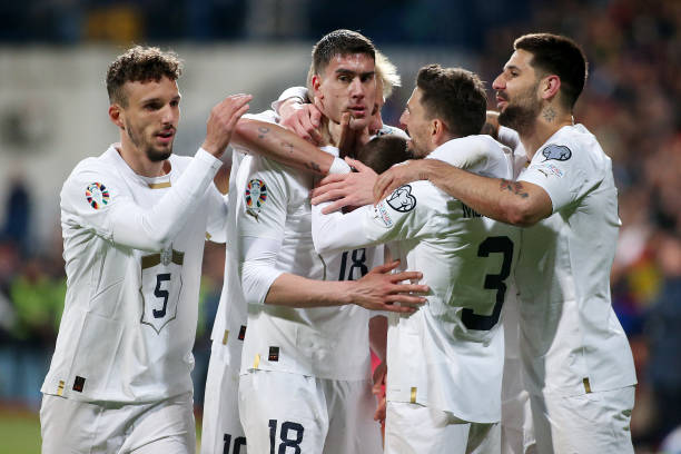 MNE: Montenegro v Serbia: Group B - UEFA EURO 2024 Qualifying Round