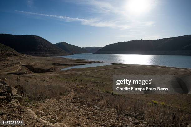 Images of the drought in the Rialb reservoir, on 27 March, 2023 in the Barony of Rialb, Lerida, Catalonia, Spain. The Barcelona City Council has...