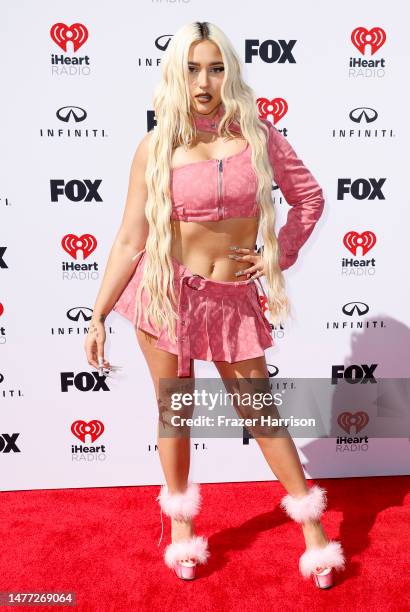 Mariah Angeliq attends the 2023 iHeartRadio Music Awards at Dolby Theatre on March 27, 2023 in Hollywood, California.