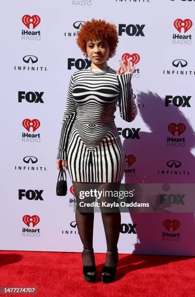 Ice Spice attends the 2023 iHeartRadio Music Awards at Dolby Theatre on March 27, 2023 in Hollywood, California.