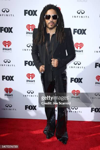 Host Lenny Kravitz attends the 2023 iHeartRadio Music Awards at Dolby Theatre in Los Angeles, California on March 27, 2023. Broadcasted live on FOX.