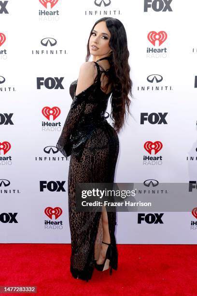 Becky G attends the 2023 iHeartRadio Music Awards at Dolby Theatre on March 27, 2023 in Hollywood, California.