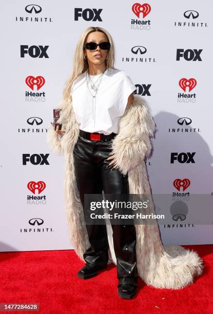 Doja Cat attends the 2023 iHeartRadio Music Awards at Dolby Theatre on March 27, 2023 in Hollywood, California.