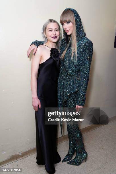 Phoebe Bridgers and Taylor Swift attend the 2023 iHeartRadio Music Awards at Dolby Theatre in Los Angeles, California on March 27, 2023. Broadcasted...
