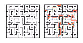 Vector Square Maze