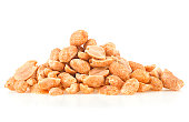 pile chili spicy peanuts isolated white